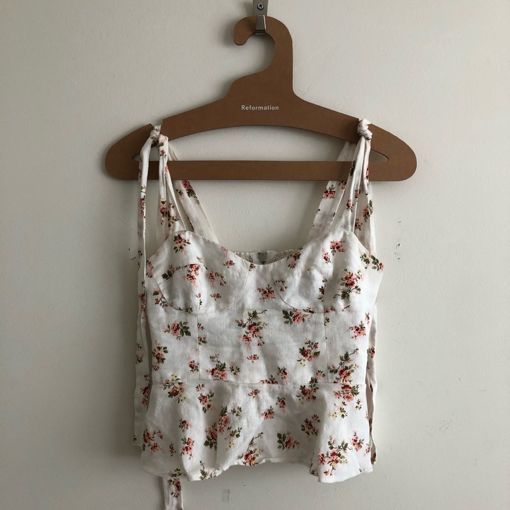 Reformation Kassi top in Geraldine